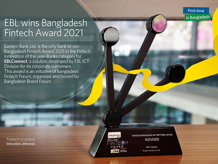EBL wins Bangladesh FinTech Award