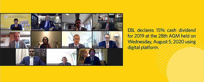 EBL declares 15% cash dividend