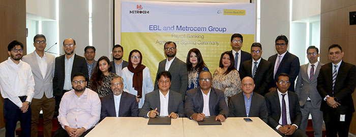 EBL and Metrocem Group sign payroll banking agreement
