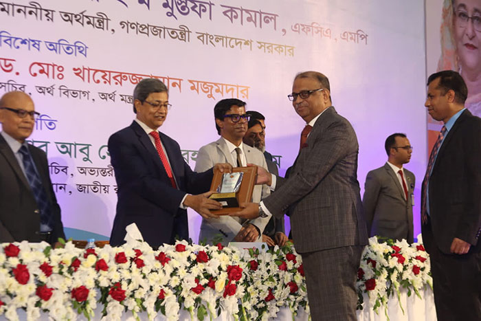 EBL honoured as a top tax-paying bank of the country
