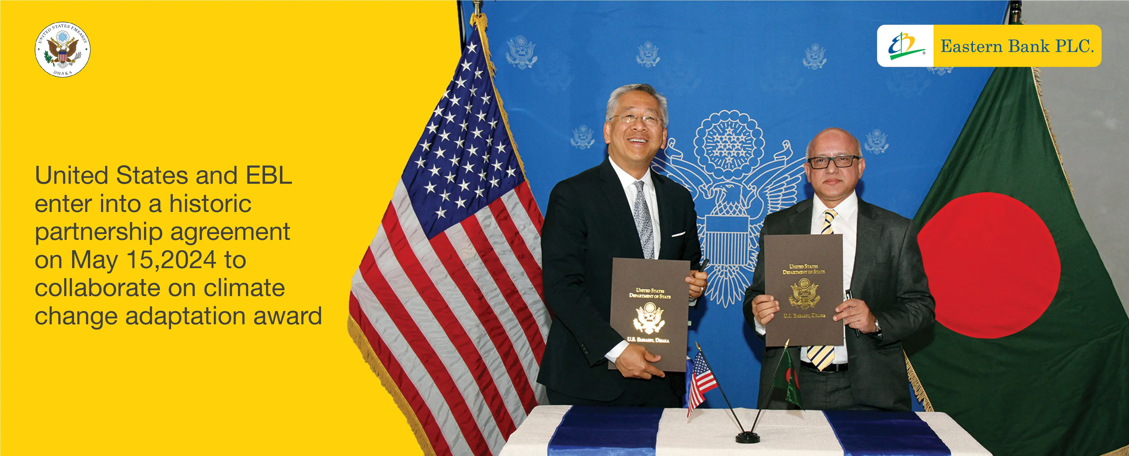 EBL, US State Department to jointly work on climate change adaptation Banner
